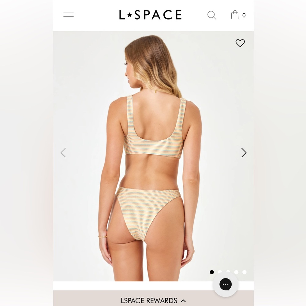 L*Space Striped Bikini Set - Picture 2 of 5